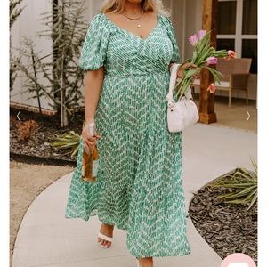 Impressions Boutique Maxi Dress in Jade - Size 2X